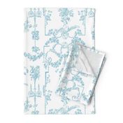 Pompadour Toile aqua 1