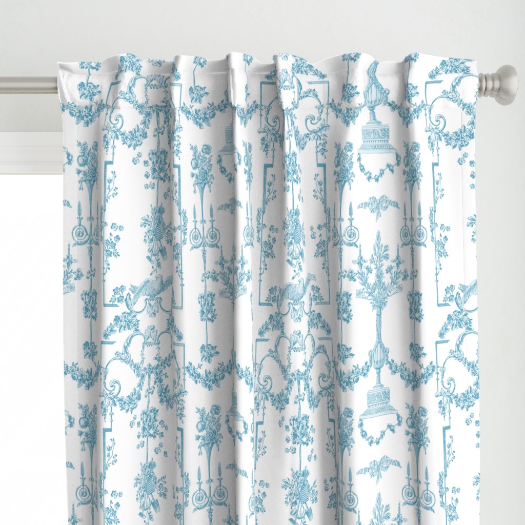 Pompadour Toile aqua 3