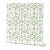 Pompadour Toile basil 1