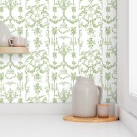 Pompadour Toile basil 1