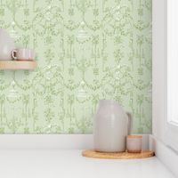 Pompadour Toile basil 2