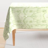 Pompadour Toile basil 2