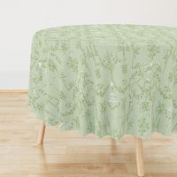 Pompadour Toile basil 2