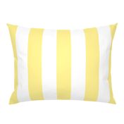 Buttermilk Yellow and White 3 Inch Vertical Circus Stripes