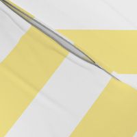 Buttermilk Yellow and White 3 Inch Vertical Circus Stripes