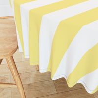 Buttermilk Yellow and White 3 Inch Vertical Circus Stripes