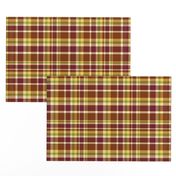 Dragon Lily brown plaid light