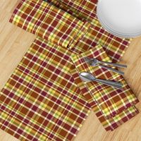 Dragon Lily brown plaid light