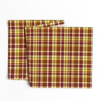 Dragon Lily brown plaid light