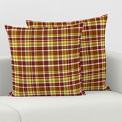 Dragon Lily brown plaid light