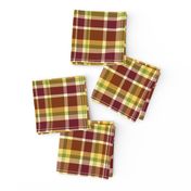 Dragon Lily brown plaid light