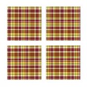 Dragon Lily brown plaid light