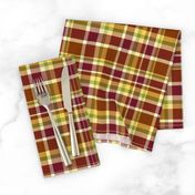 Dragon Lily brown plaid light