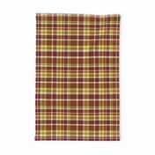 Dragon Lily brown plaid light