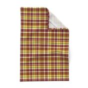 Dragon Lily brown plaid light