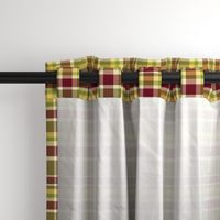 Dragon Lily olive plaid light