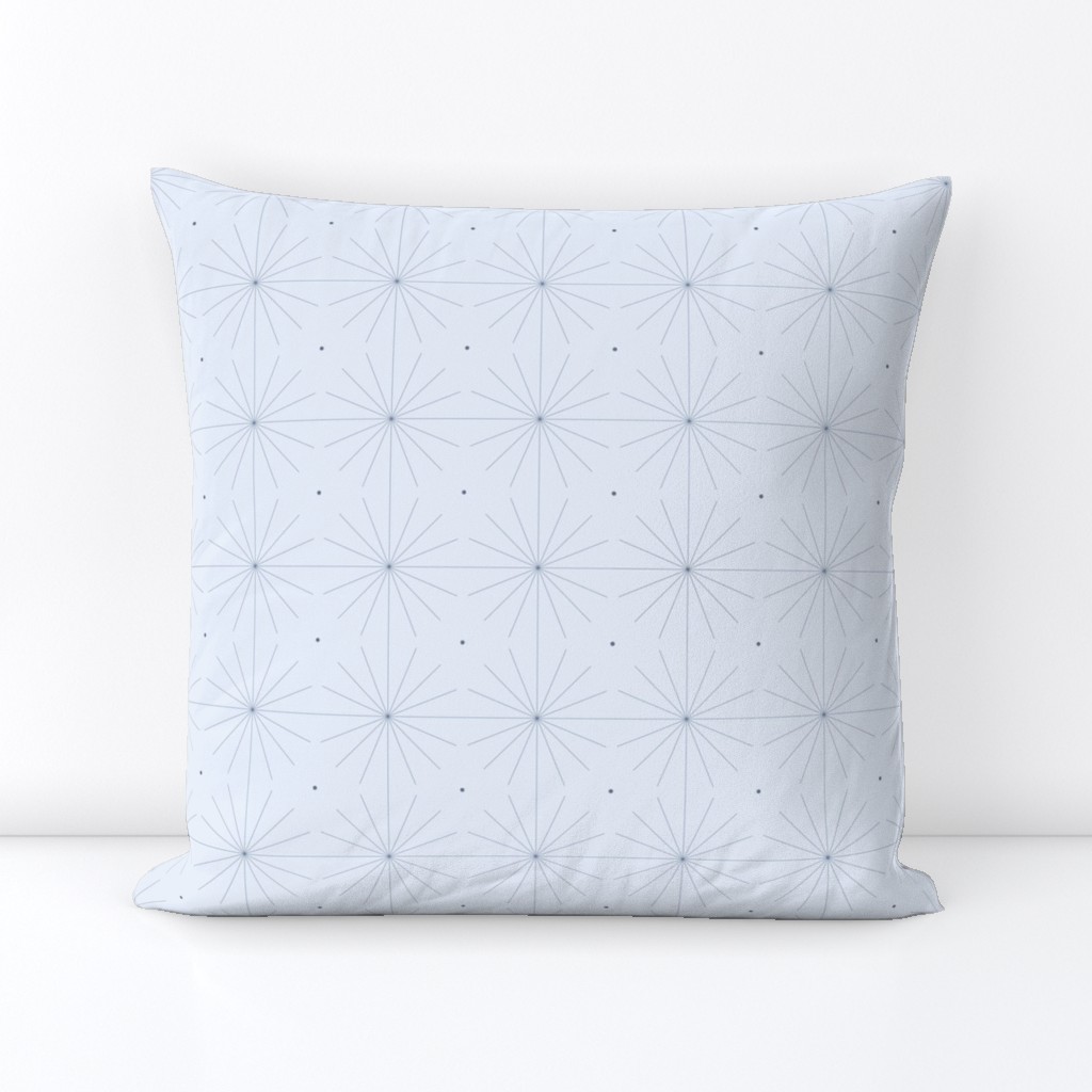 Nineteen Sixty Starburst: Chambray Blue Geometric Design