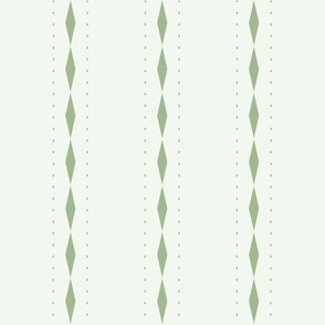 Queen of Diamonds Stripe: Mossy Green Stripe
