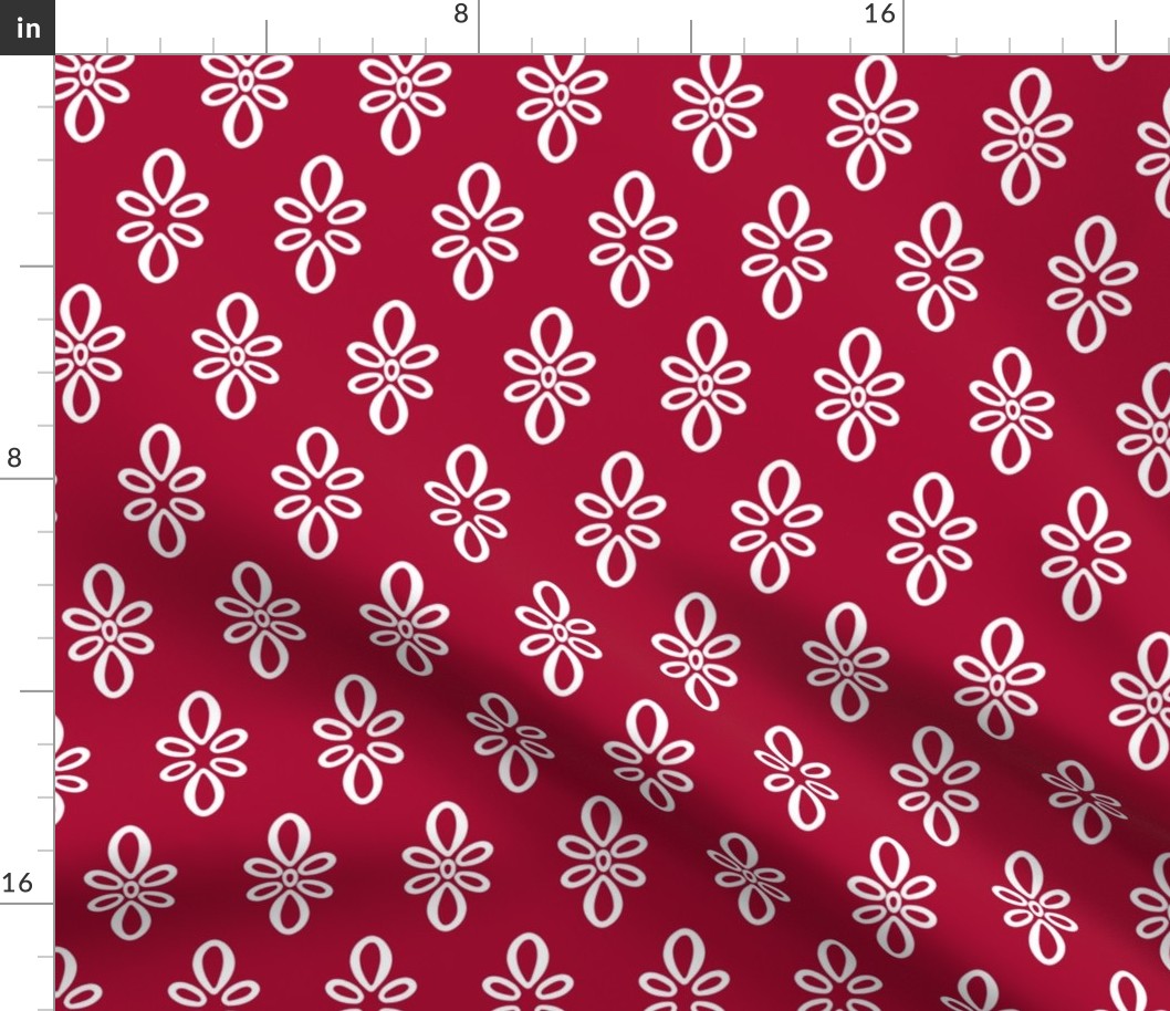 Oklahoma Sooners Crimson w/White Oval Motif