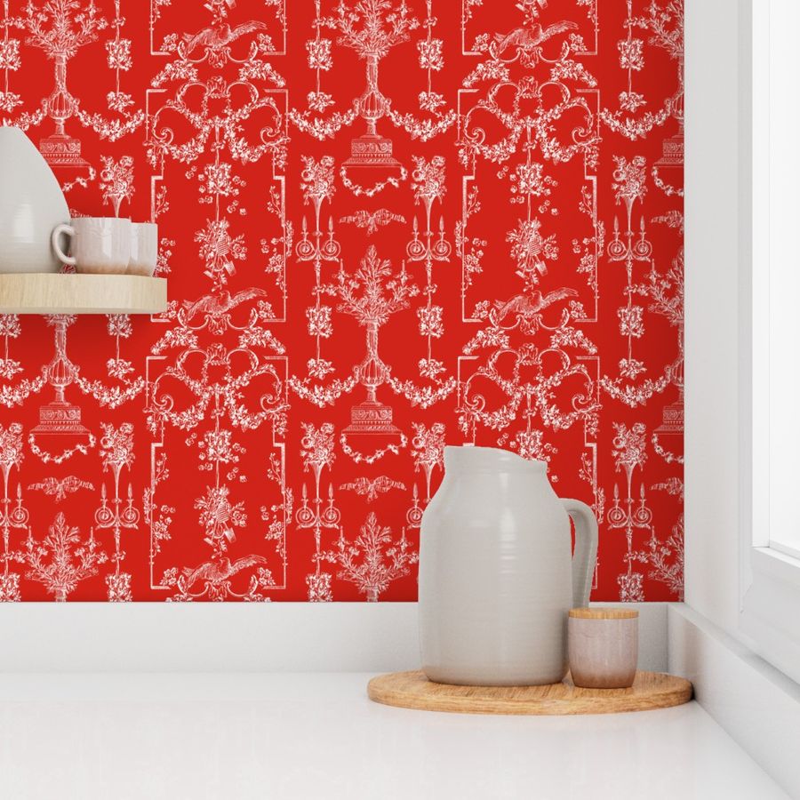 Pompadour Toile strawberry 2