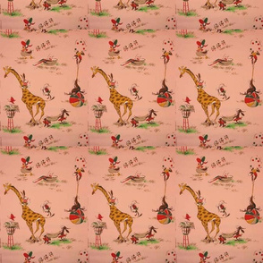 -retro-circus--nursery-wallpaper pink