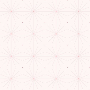 Nineteen Sixty Starburst: Millennial Pink Geometric Pattern