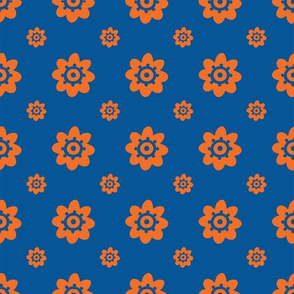 Florida Gators Blue w/Orange Flowers BR