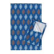 Florida Gators Blue w/ Orange White Oval Motif 