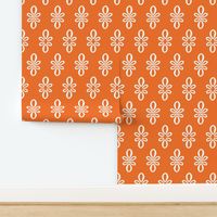 Florida Gator Orange Oval Motif 