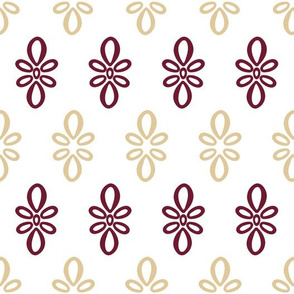 Florida State What with Red Gold Oval pattern