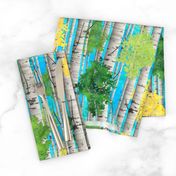 Watercolor Birch Trees