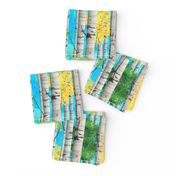 Watercolor Birch Trees