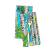 Watercolor Birch Trees