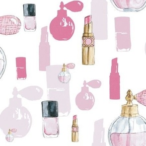 Perfume, Lipstick and Nailpolish