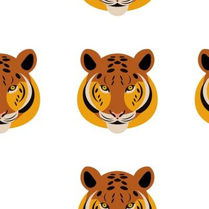 Tiger Pattern on a white background