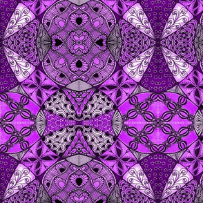 Patchwork purple