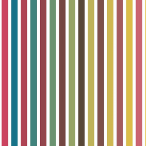 Polychromatic Stripes - White spaced - Le joli lien