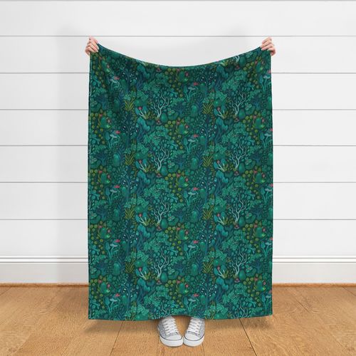 Emerald forest keepers. Fairy woodland Fabric | Spoonflower