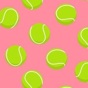 tennis balls on pink (slightly smaller) C18BS