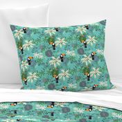 Toucan and Tropical Palm by Clarky Works