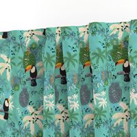 Toucan and Tropical Palm by Clarky Works