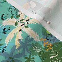 Toucan and Tropical Palm by Clarky Works