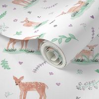 Blake's baby deer with lavender & mint