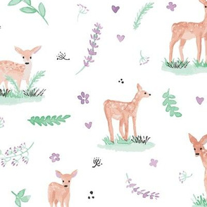 Blake's baby deer with lavender & mint