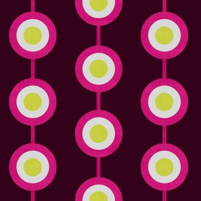 Bullseye Dots in Pink & Lime