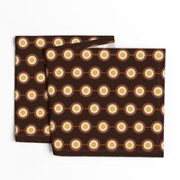 Bullseye Dots in Brown