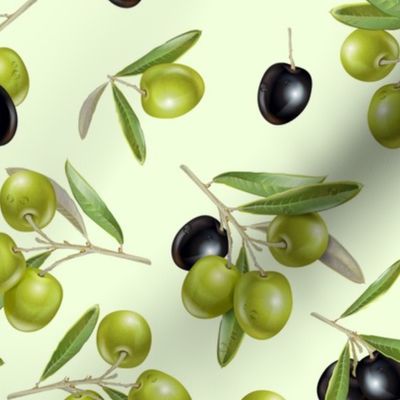 Green & black olive