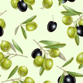 Green & black olive