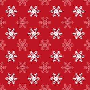 Snowflake Pattern | Red and White |