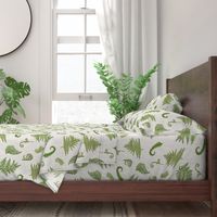 Woodland Ferns-Cream